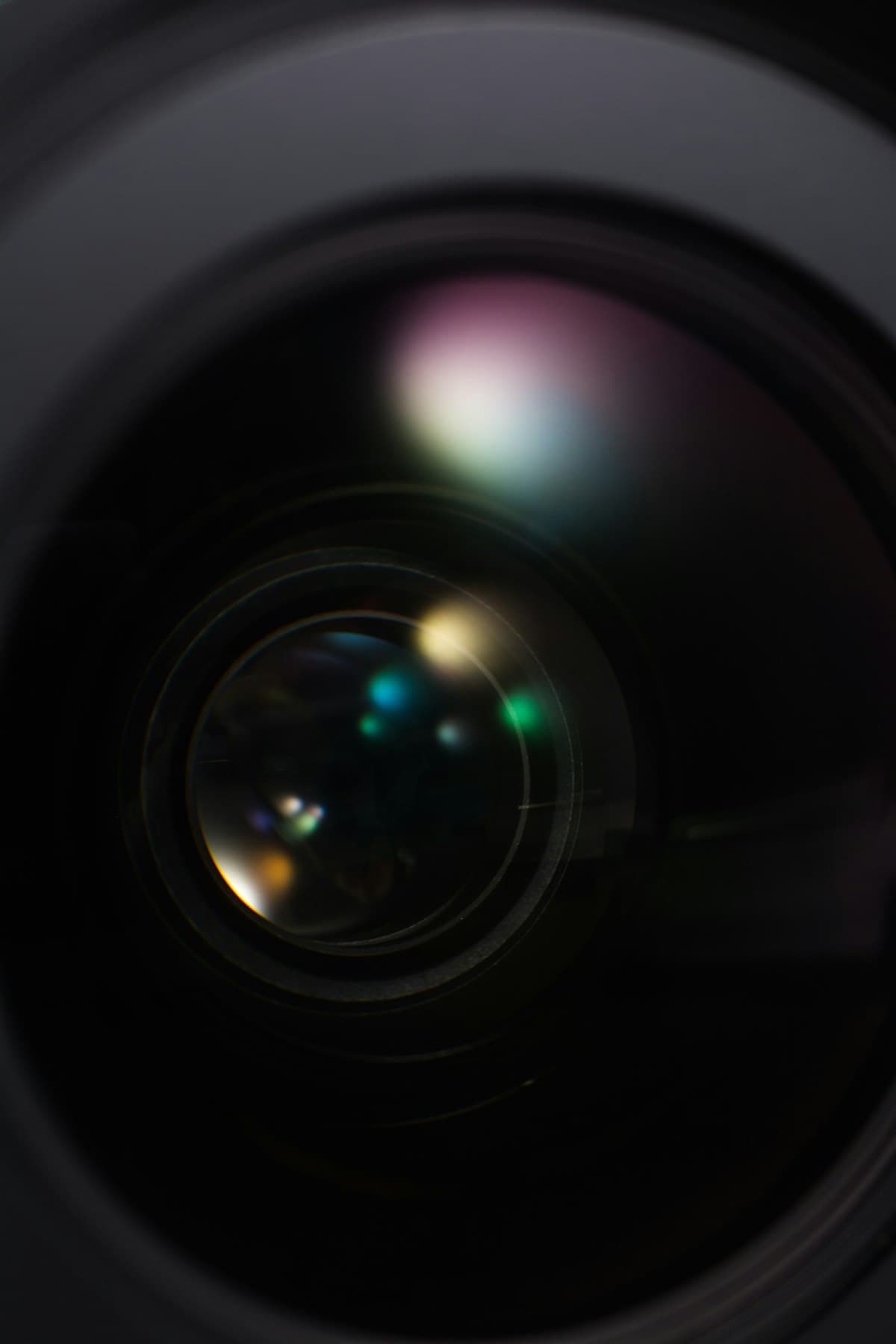 Camera lens macro with light flare